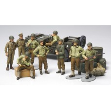 1/48 WWII US Infantry at rest with Jeep