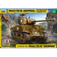 US Medium Tank M4A3 (76) W "Sherman" 1/35