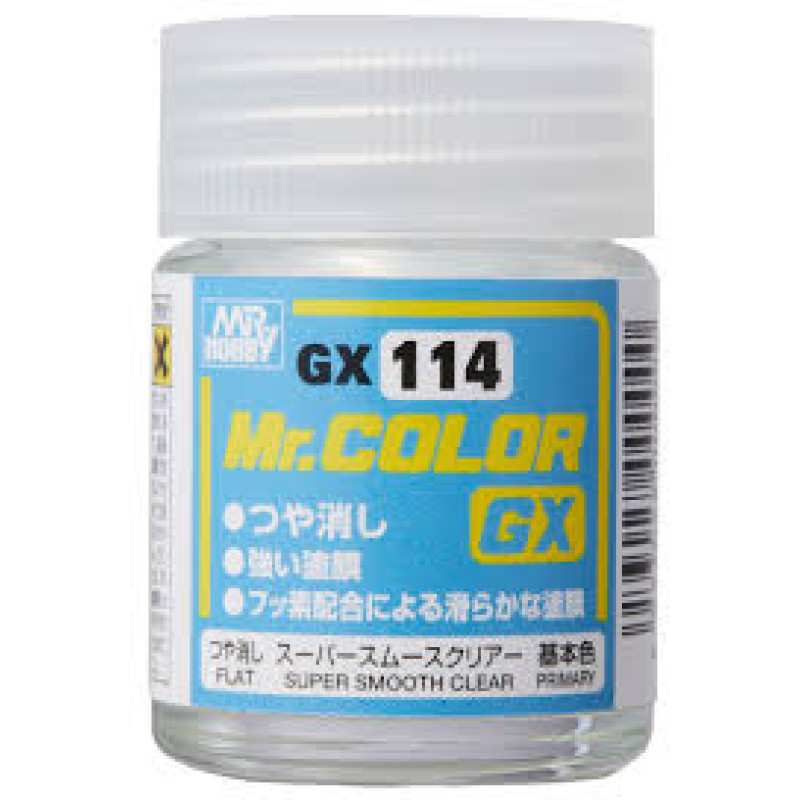GX-114 Mr.Color Super Smooth Clear Flat  18ml.