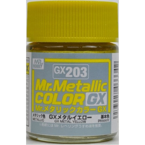 Mr. Metallic Color GX Metal Yellow 18 ml