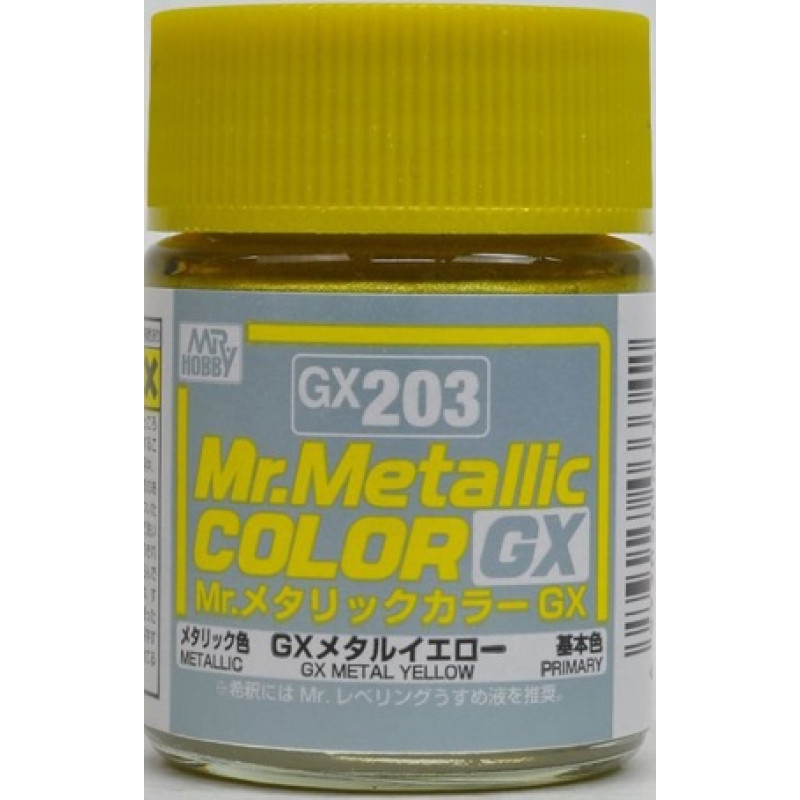 Mr. Metallic Color GX Metal Yellow 18 ml