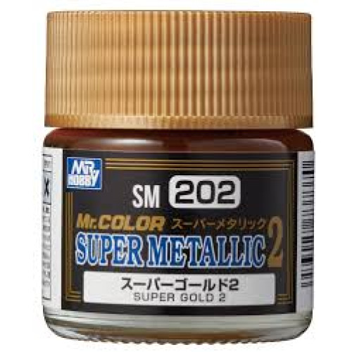 SM-202 Mr. Color Super Metallic Colors II Super Gold 2 10ml.