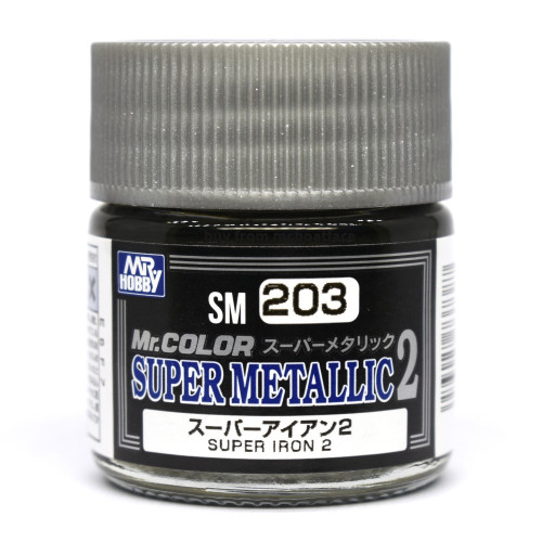 SM-203 Mr. Color Super Metallic Colors II Super Iron 2 10ml.