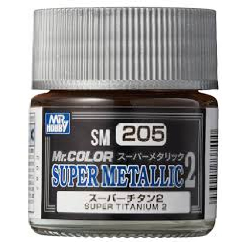 SM-205 Mr. Color Super Metallic Colors II Super Titanium 2 10ml.