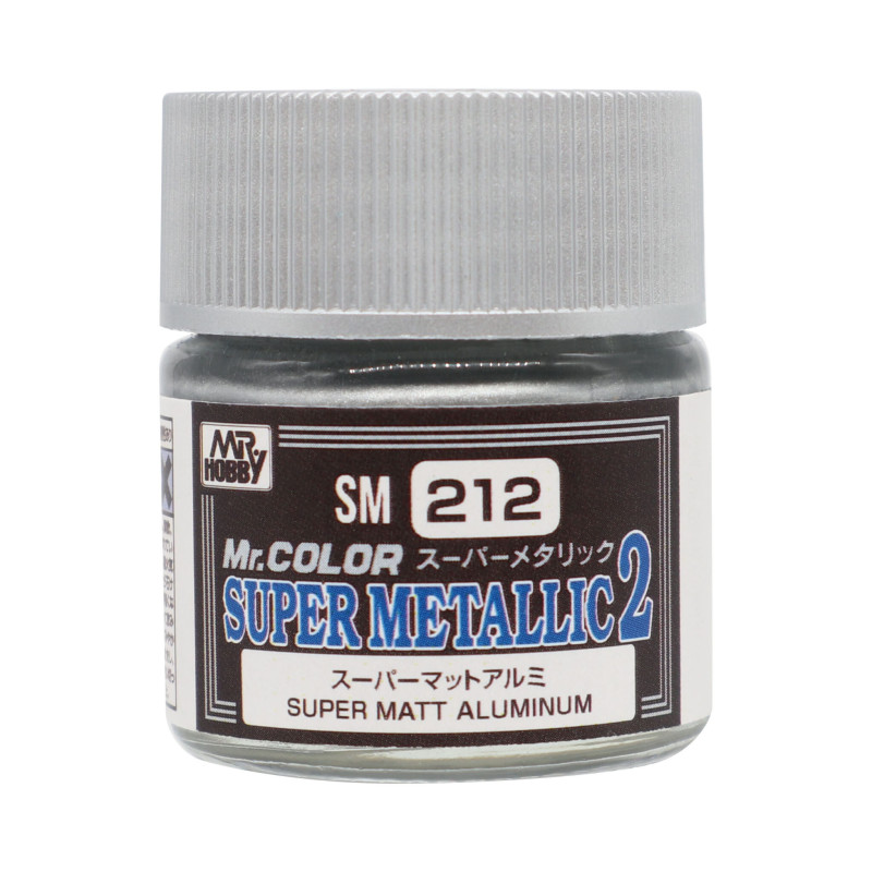 SM-212 Mr.Color Super Metallic Colors II Matt Aluminium II 10ml.