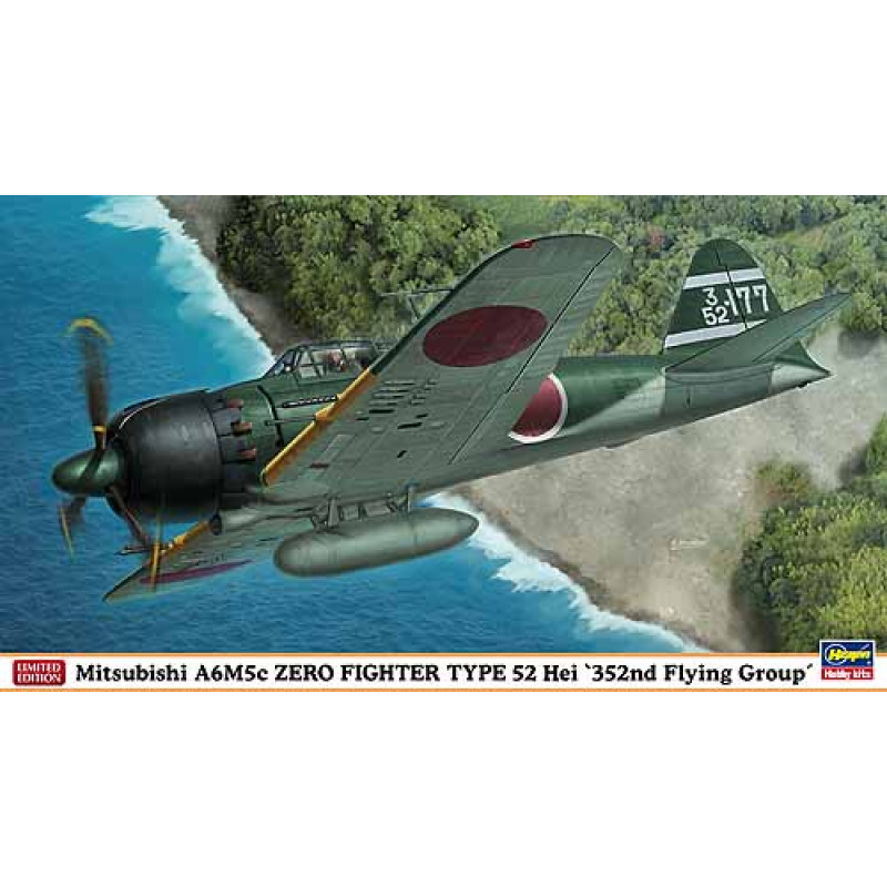 MITSUBISHI A6M5c ZERO FIGHTER TYPE 52 HEI "352ND FLYING GROUP" 1/48