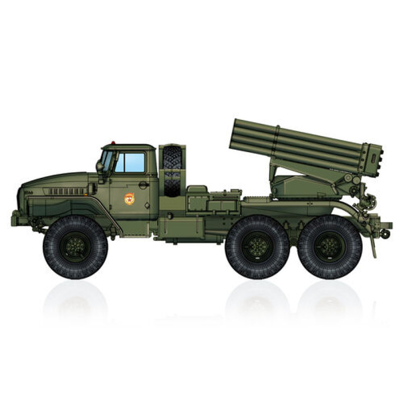 Russian BM-21 Grad Multiple Rocket Louncher 1/72