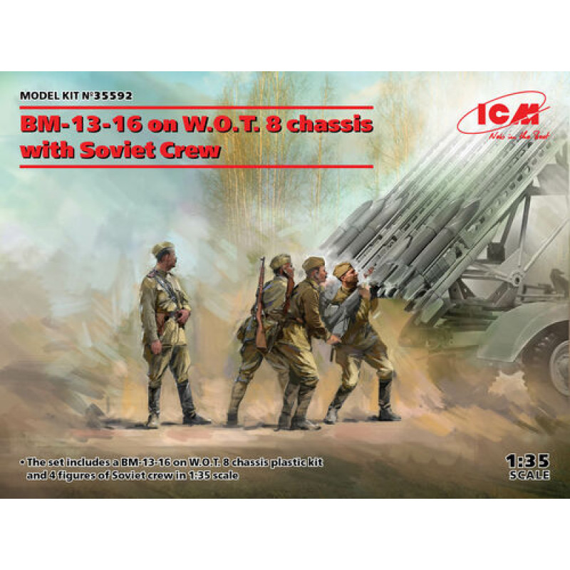 1/35 BM-13-16 on W.O.T. 8 chassis with Soviet Crew