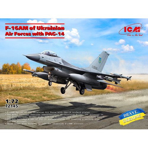 General Dynamics F-16AM of Ukrainian Air Forces with PAG-14 1:72
