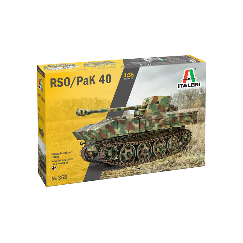 1/35 German RSO tracked transporter with PAK 40 Anti-Tank Gun 