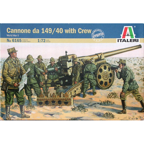1:72 WWII- Cannone da 149/40 with Crew