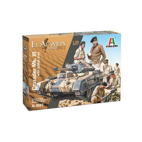 Crusader Mk. III with British Crew El Alamein 1/35