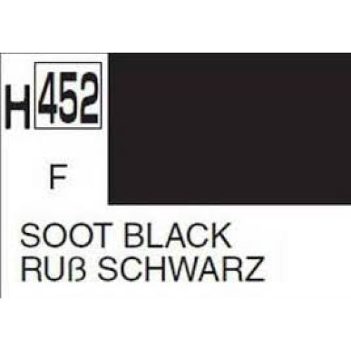 H452 Soot Black  Aqueous Hobby 10 ml. boja