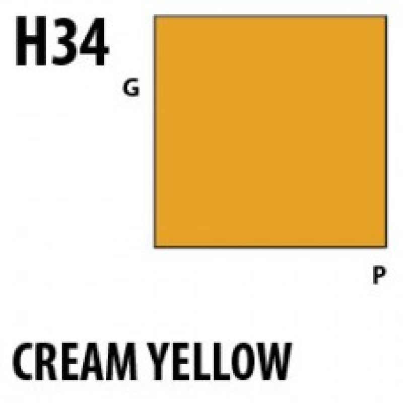 H34 Cream Yellow Aqueous Hobby 10 ml. boja