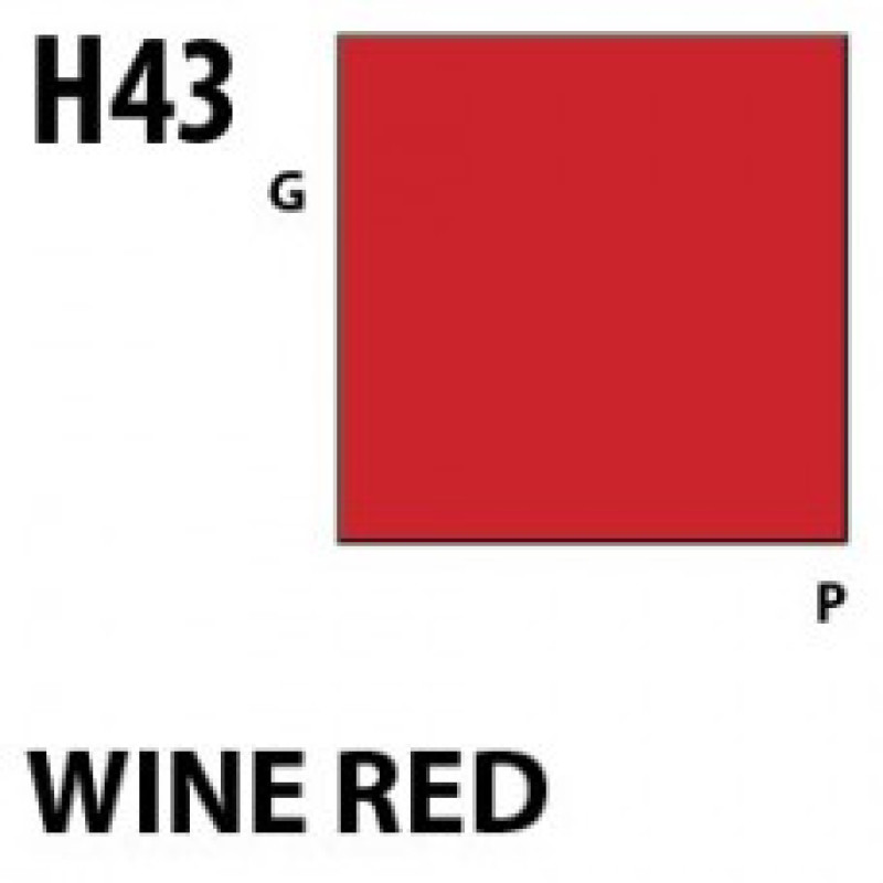 H43 Wine Red Aqueous Hobby 10 ml. boja