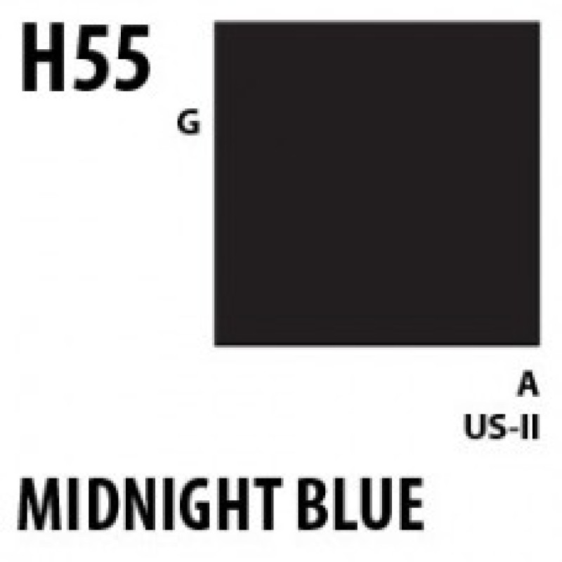 H55 Midnight Blue Aqueous Hobby 10 ml. boja