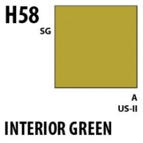 H58 Interior Green Aqueous Hobby 10 ml. boja