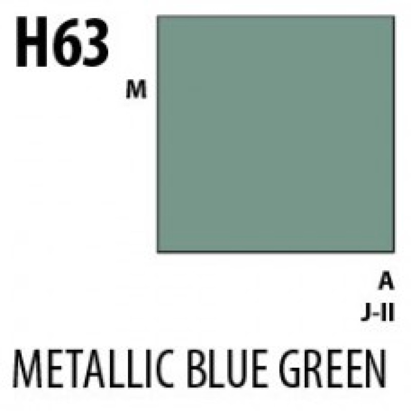 H63 Metalic Blue Green Aqueous Hobby 10 ml. boja