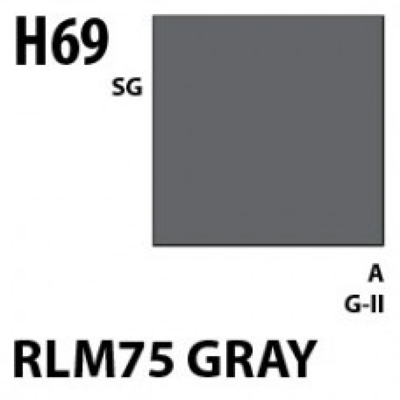 H69 RLM75 Gray Aqueous Hobby 10 ml. boja