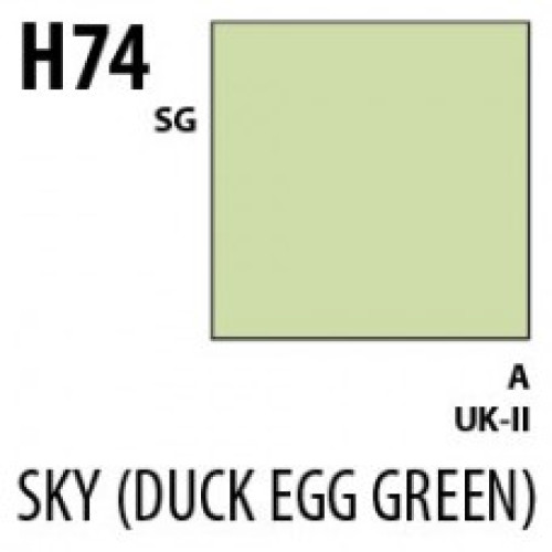 H74 Sky (Duck Egg Green) Aqueous Hobby 10 ml. boja 
