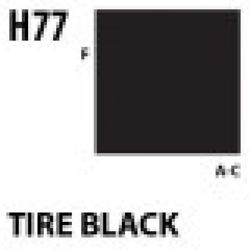 H77 Tire black Aqueous Hobby 10 ml. boja