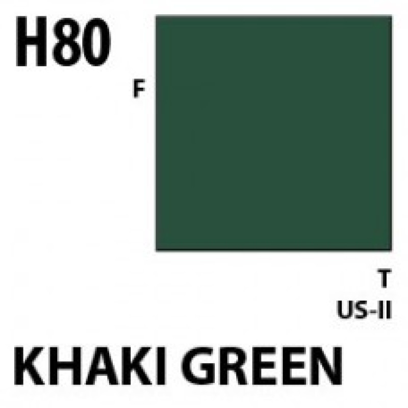 H80 Khaki Green Aqueous Hobby 10 ml. boja