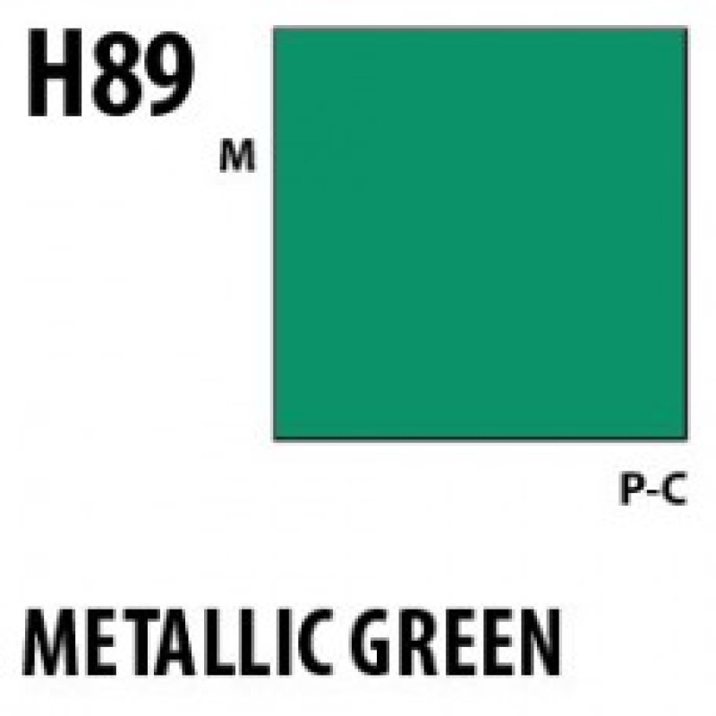 H89 Metallic Green Aqueous Hobby 10 ml. boja