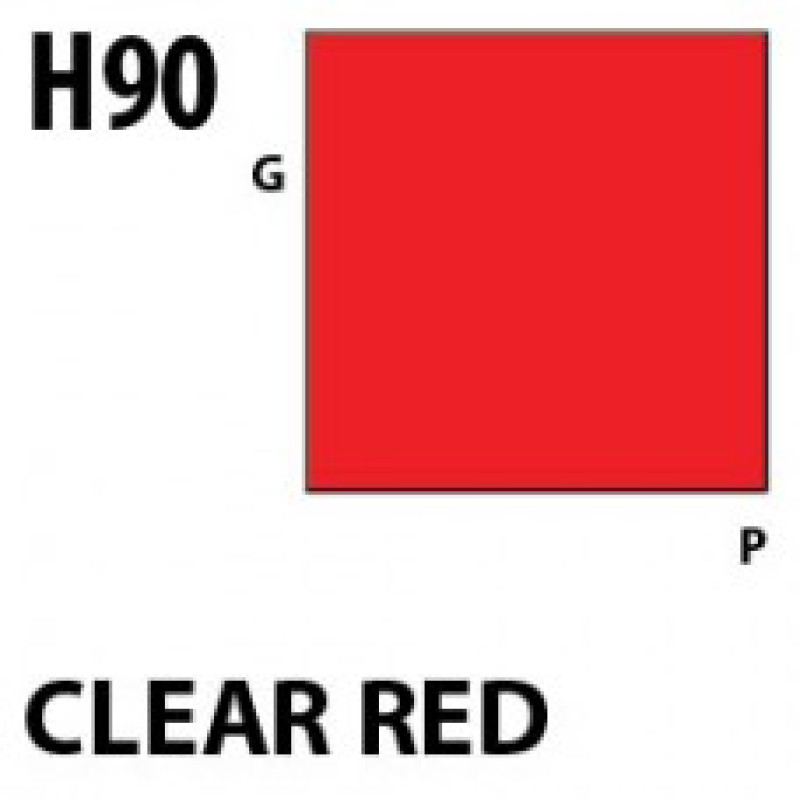 H90 Clear Red Aqueous Hobby 10 ml. boja