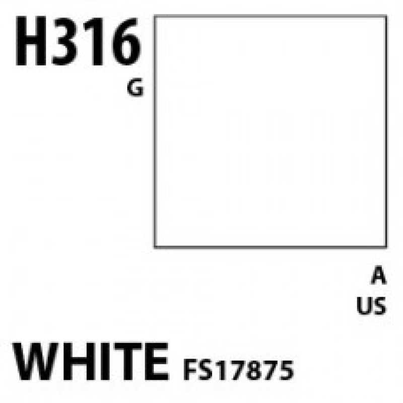 H316 White FS17875 Aqueous Hobby 10 ml. boja