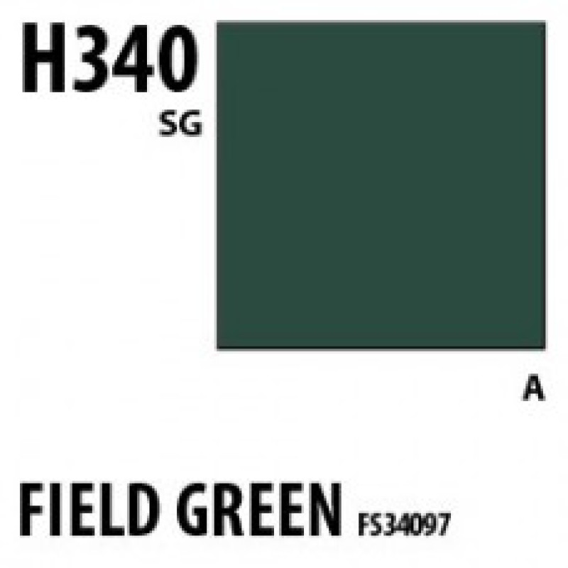 H340 Field Green FS34097 Aqueous Hobby 10 ml. boja