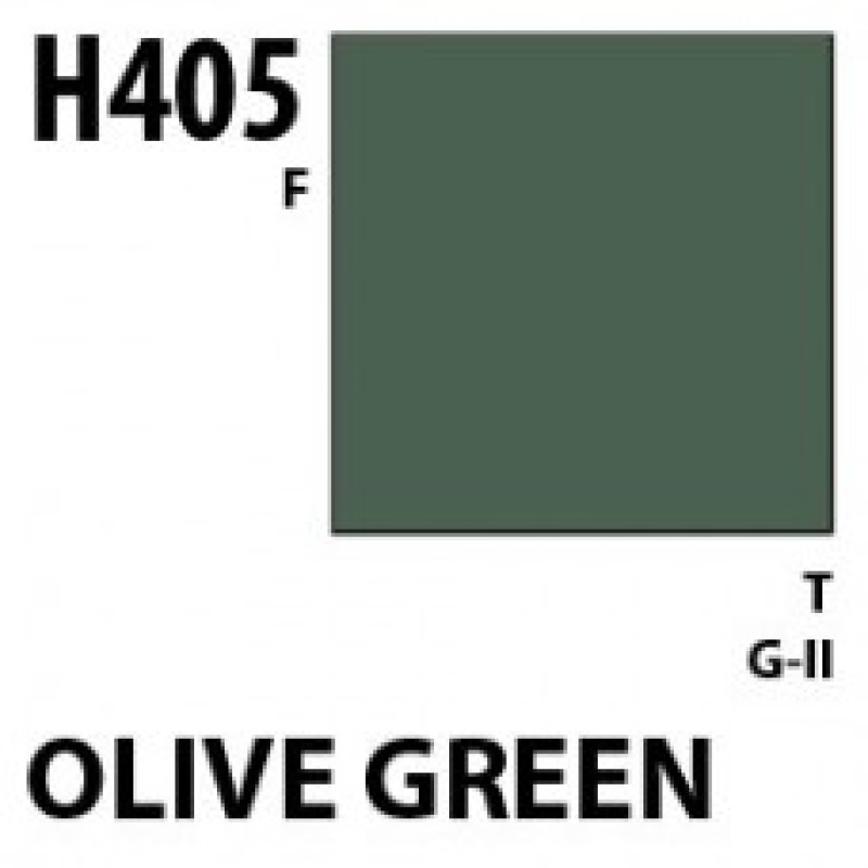 H405 Olive Green Aqueous Hobby 10 ml. boja