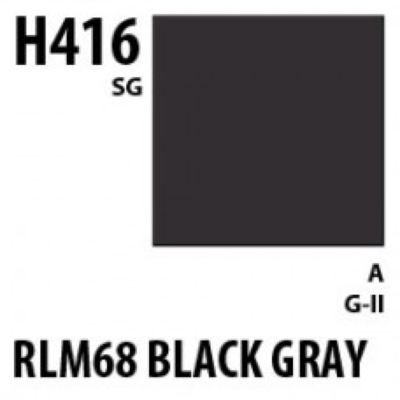 H416 RLM66 Black Gray Aqueous Hobby 10 ml. boja