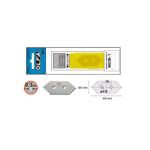 Rezervni nožići MCB-1 za skalpel MC-45 1/5