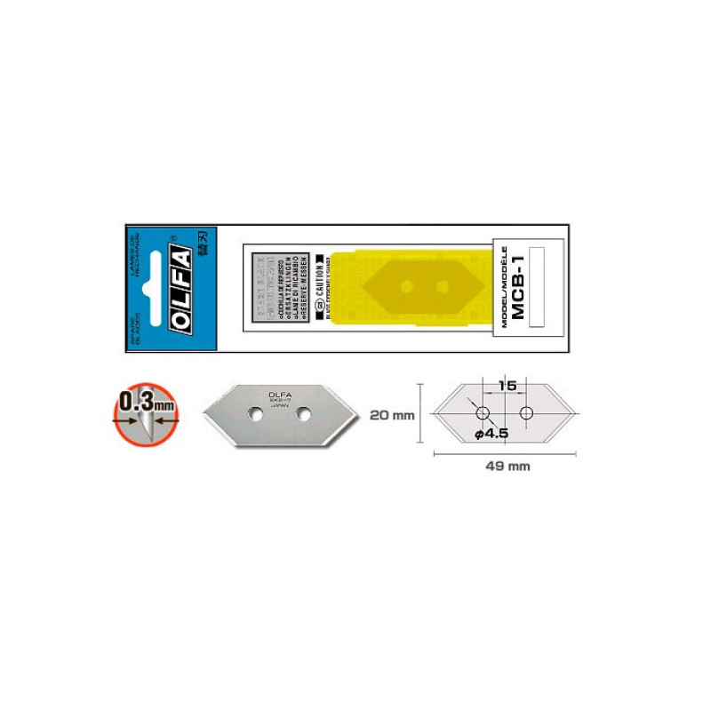 Rezervni nožići MCB-1 za skalpel MC-45 1/5