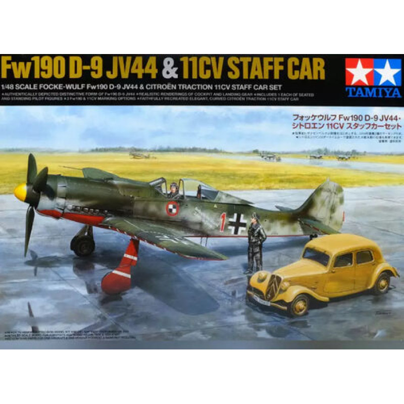 Focke-Wulf Fw190 D-9 JV44 And Citroen Traction 11CV Staff Car 1/48