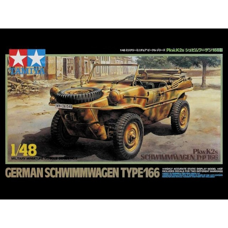 1/48 German Schwimmwagen Type 166 Pkw K2s
