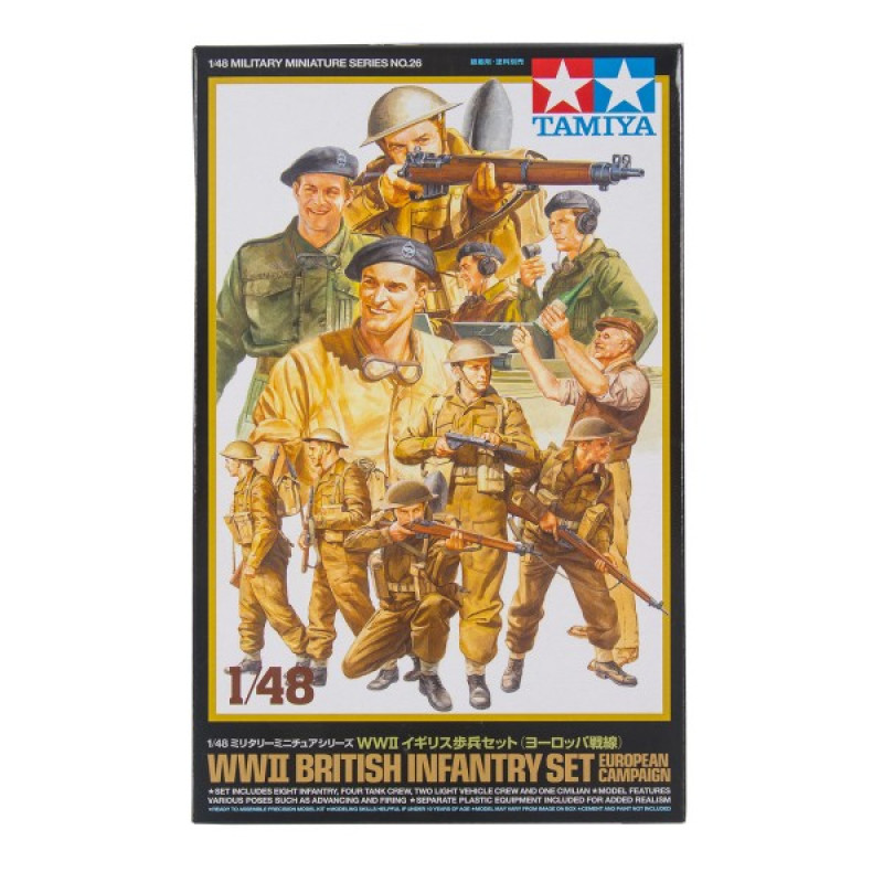 1/48 WWII British Infantry Set European Campaign