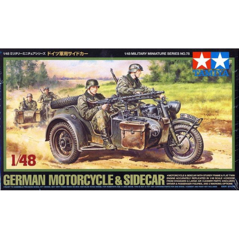 1/48 German Bike & Sidecar