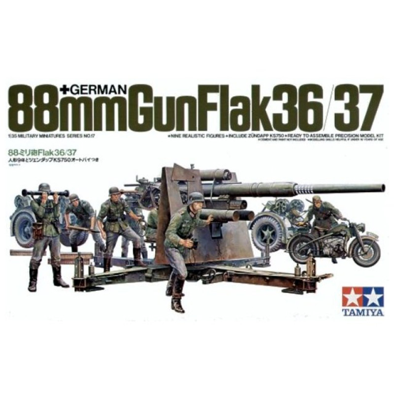 1/35 German 88mm Gun FlaK 36/37