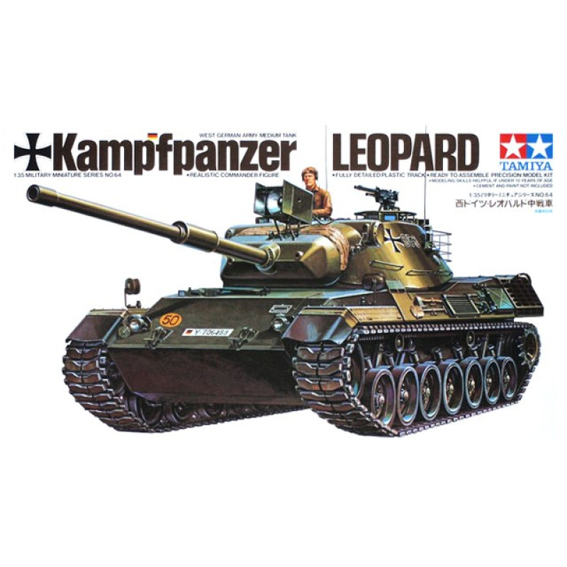 1/35 West German Army Medium Tank Kampfpanzer Leopard