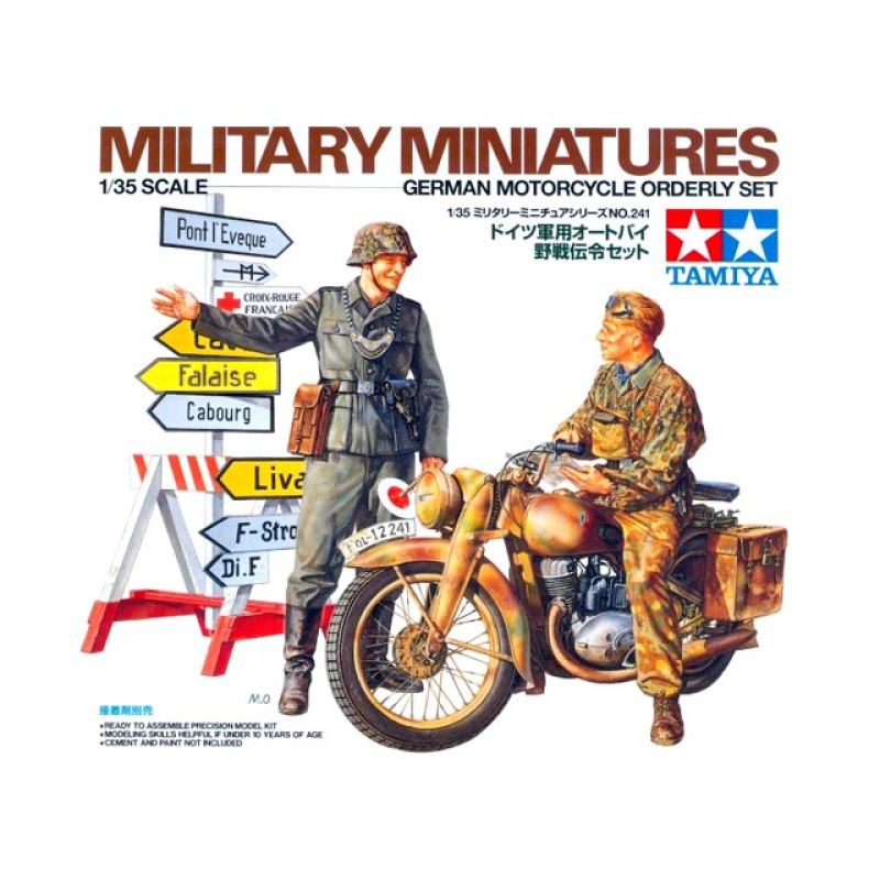 1/35 German Motorcycle Orderly Set