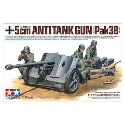 1/35 SCALE GERMAN 5cm ANTI-TANK GUN (Pak38)
