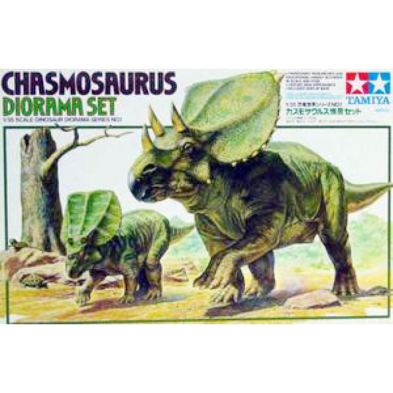 Chasmosaurus Diorama Set