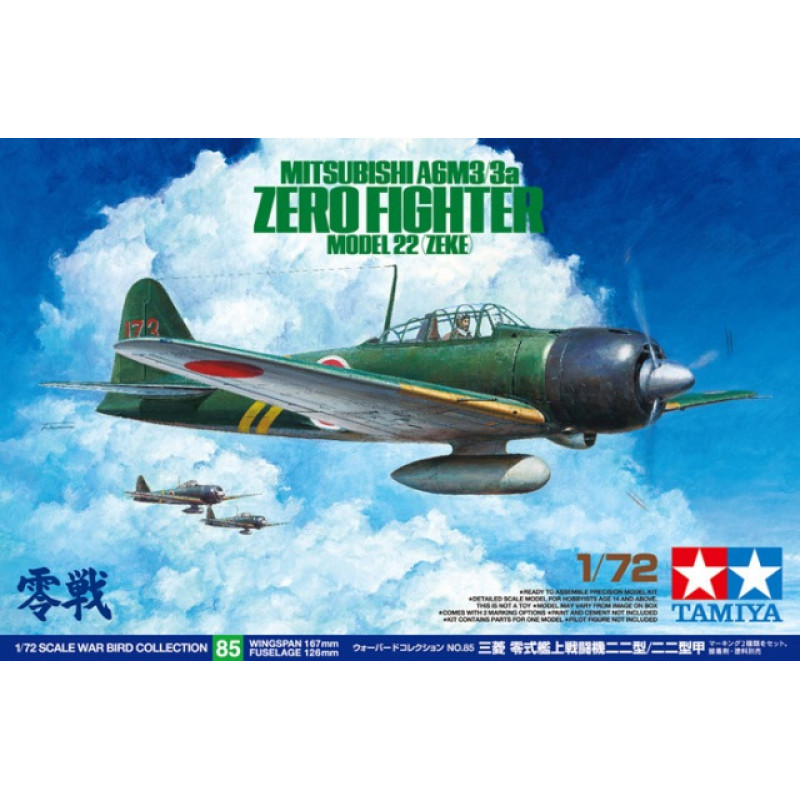1/72 A6M3/3a Zero Model 22 (Zeke)