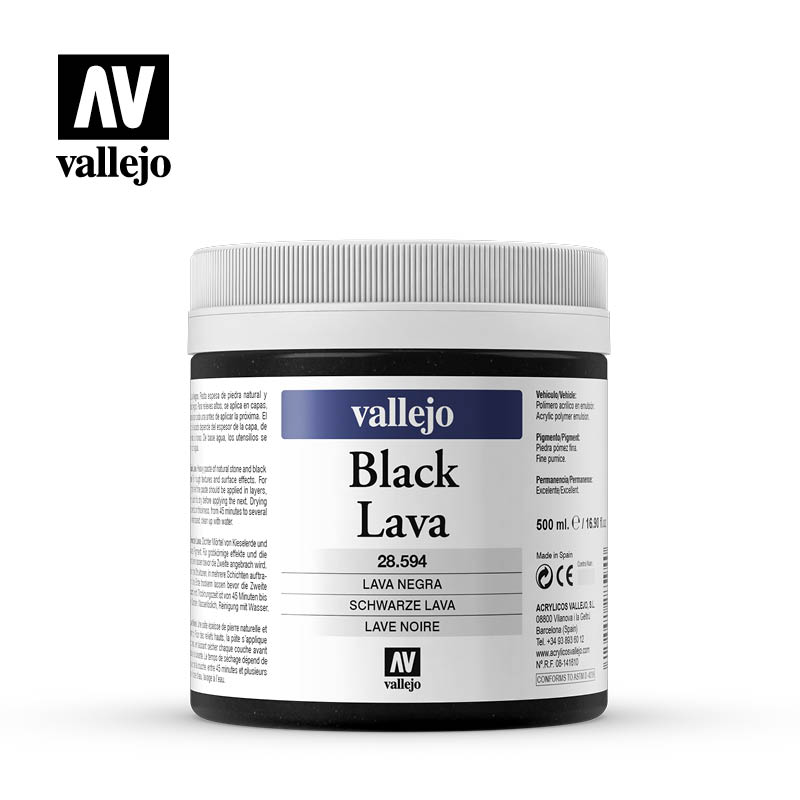 Black lava 500 ml. Akril