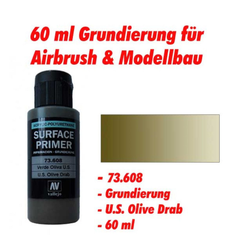 Prajmer akril-poliuretan US olivedrab 60ml