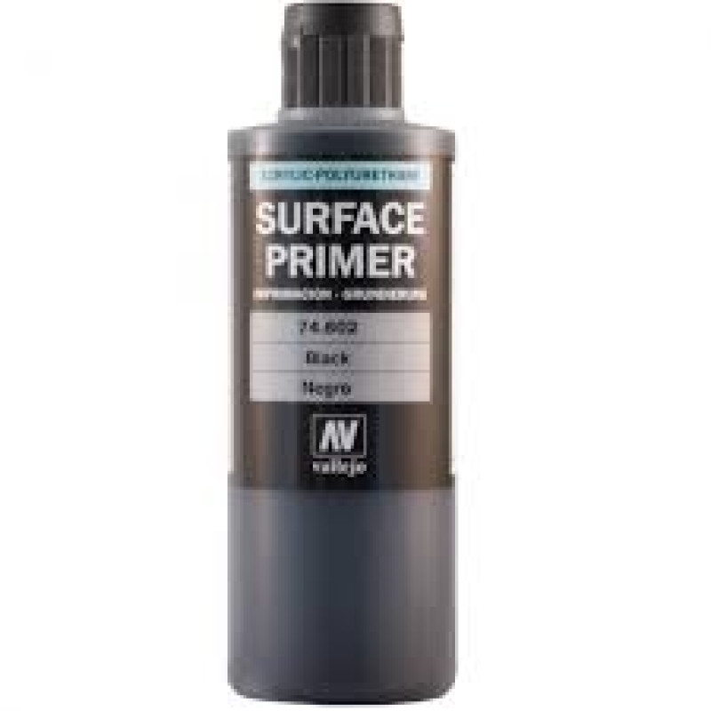 Black acrylic-polyurethane primer 200ml.