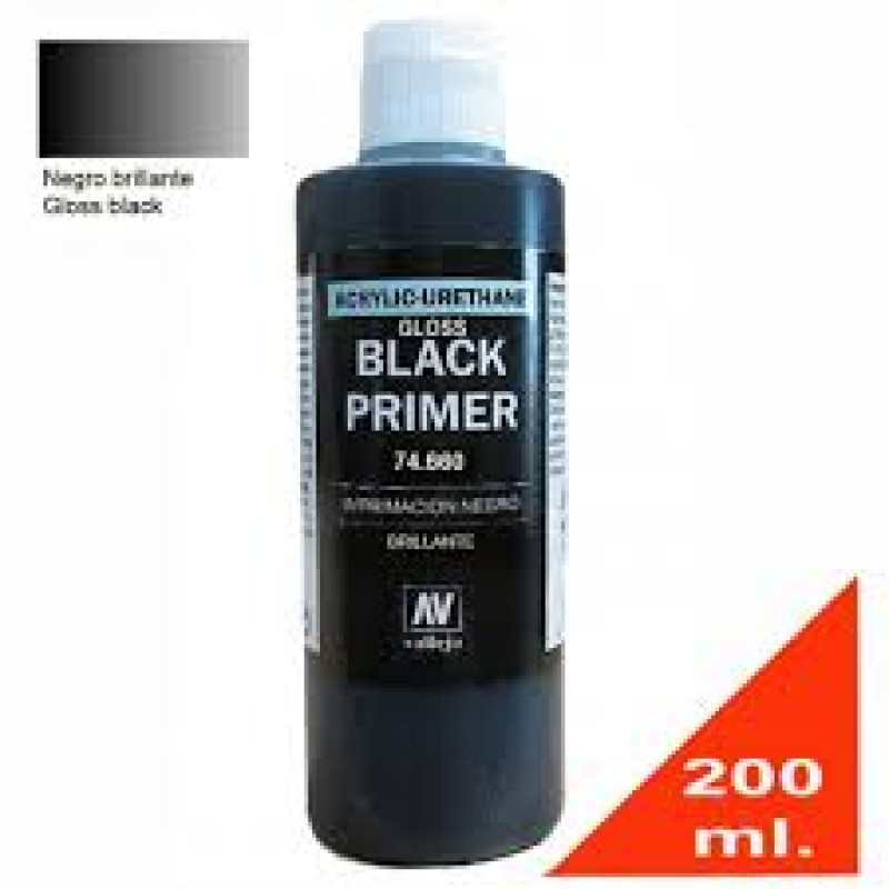 Gloss Black acrylic-polyurethane 200ml