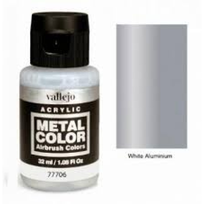 706 White Aluminium Metal Color 35ml. Akrilna Boja 