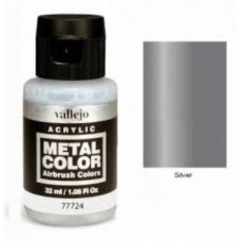 724 Silver Metal Color 35ml. Akrilna Boja